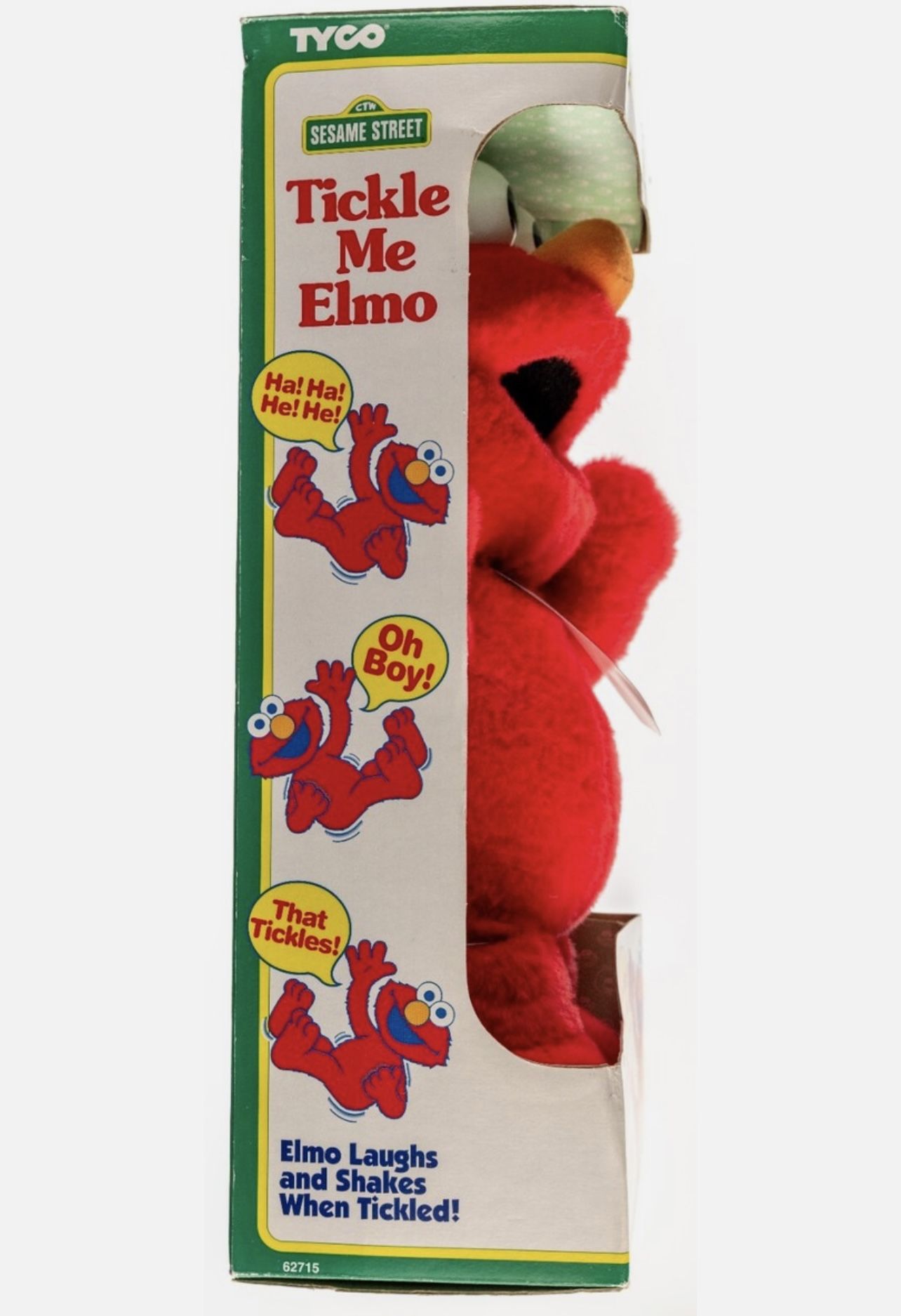 Original Tickle Me Elmo Doll Electronic Laughing 1996 Tyco