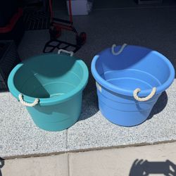 Pair Of Storage Bins 