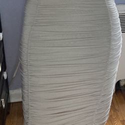 Ruffle Pencil Skirt Knee Length