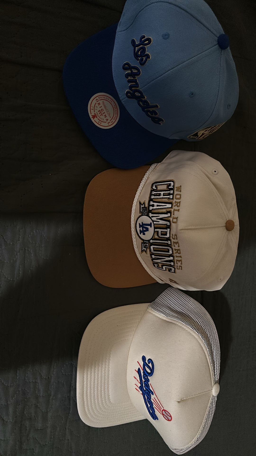Dodgers World Series 2024 And Lakers Hats With Patch Brand New