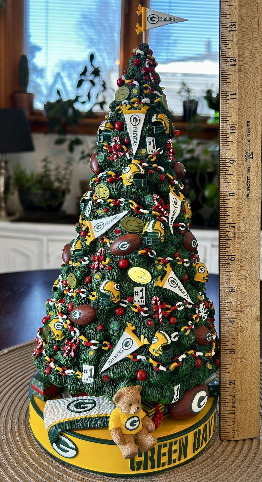 Green Bay Packers Christmas Tree by The Danbury Mint Collection