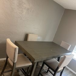 ASHELY GRAY TABLE $400 OBO *** DELIVERY AVAILABLE 