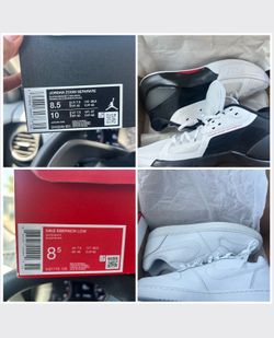 Jordan’s and Air Force’s . $100 each men’s 8 1/2
