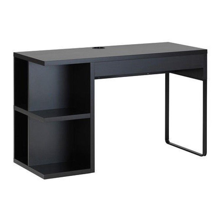 IKEA Micke Desk With Storage Cubbies - Black