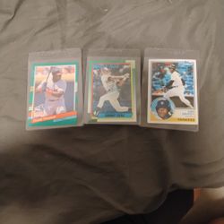 Hall Of Fame Throwback... Big Hurt Sosa Rookie Card And Griffy Sr. 