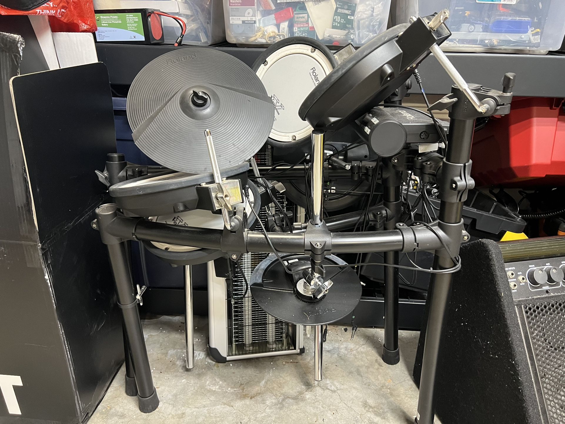 Roland TD-4 V-Drums Electronic Drum Kit – Mesh Heads – Excellent Condition