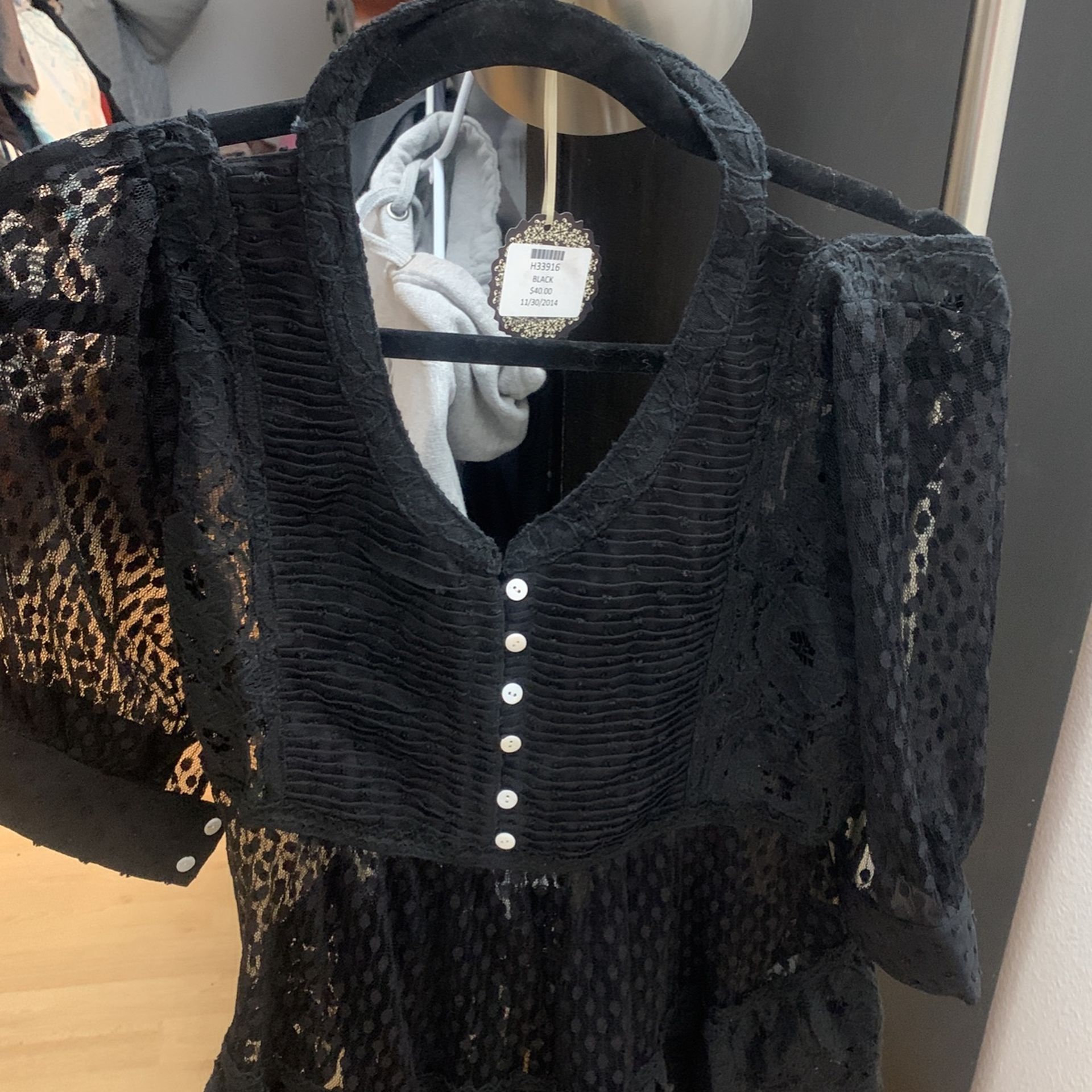 Size Small Black Cover Up