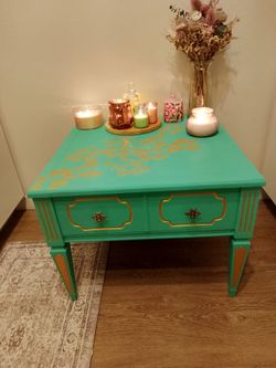 Hand painted side table