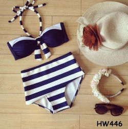 high waisted swimsuit