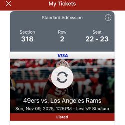 49ers Rams Tickets (at Levi Stadium)