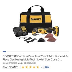 Dewalt Oscalliting Multi Tool Kit 