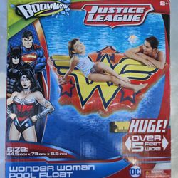 New In Box Wonder Woman Huge 5' Foot Water Pool Ocean Blow Up Inflatable Raft DC Comics