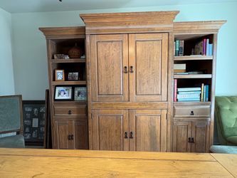 3-Piece Wood Entertainment Center Wall Unit