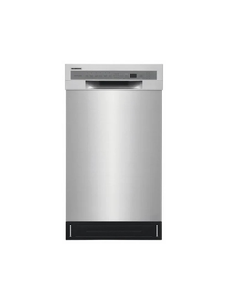 Frigidaire - 18 In. in. Front Control Built-In Tall Tub Dishwasher in Stainless Steel with 6-Cycles, 52 dBA