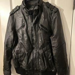 Guess Leather Jacket For Men’s Size M