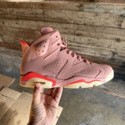 Air Jordan 6 x Aleali May Rust Pink/Bright Crimson - Used Size 12w/10.5m