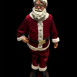 RARE Gemmy Life Size 5ft Animated Singing Christmas Karaoke Santa