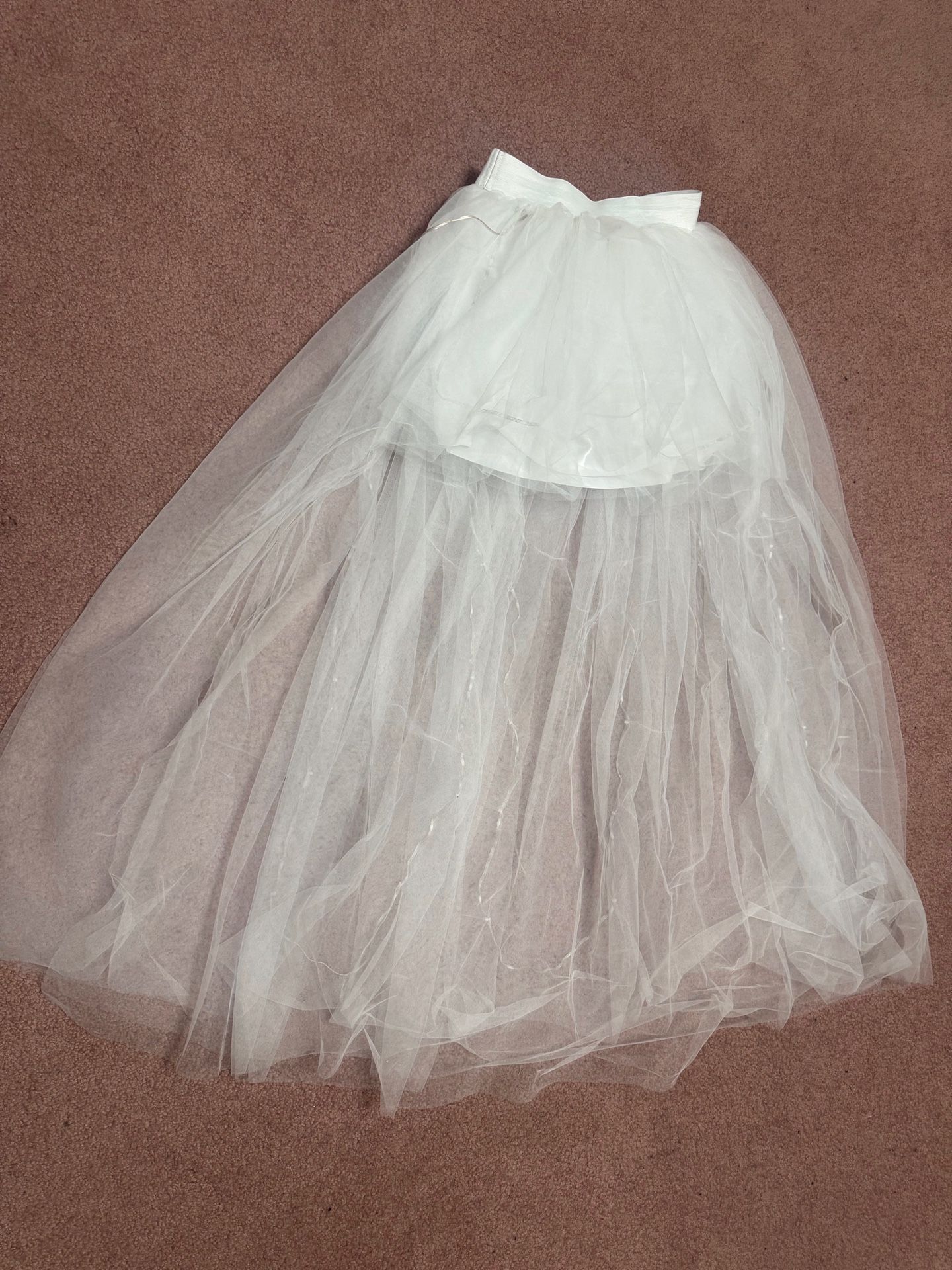 New one size high low light up tulle festival costume skirt tutu rave lights