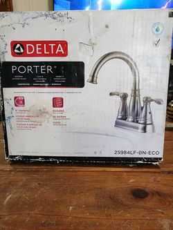Delta Porter Lavatory Faucet 25984 LF BN ECO Brushed Nickel Finished