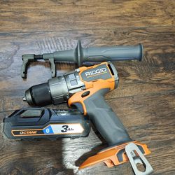 Ridgid hammer drill with battery