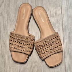 Marc Fisher Tan Sandals With Studs Size 9.5