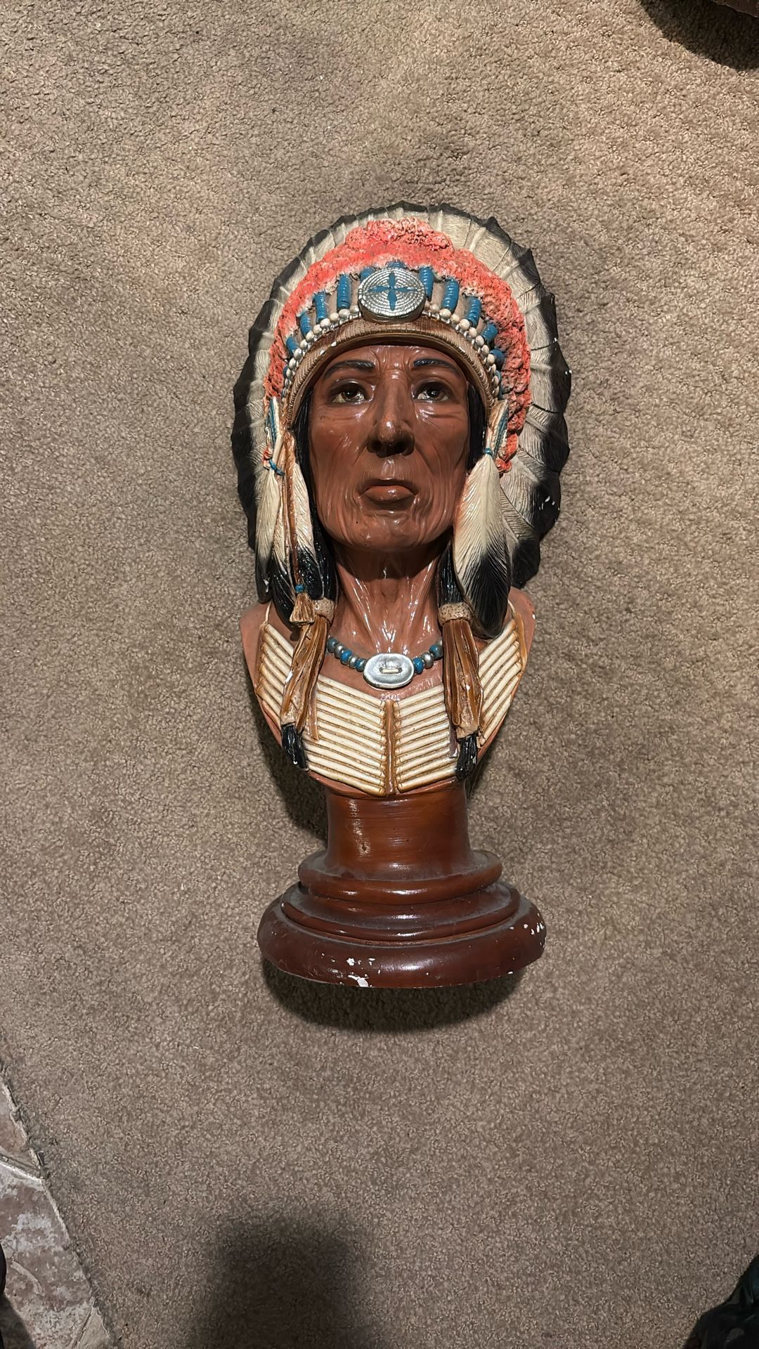 Woman’s Indian Statue Head