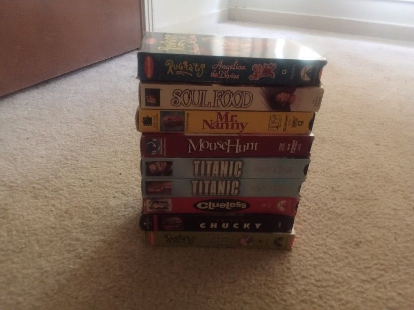 Old VCR cassettes