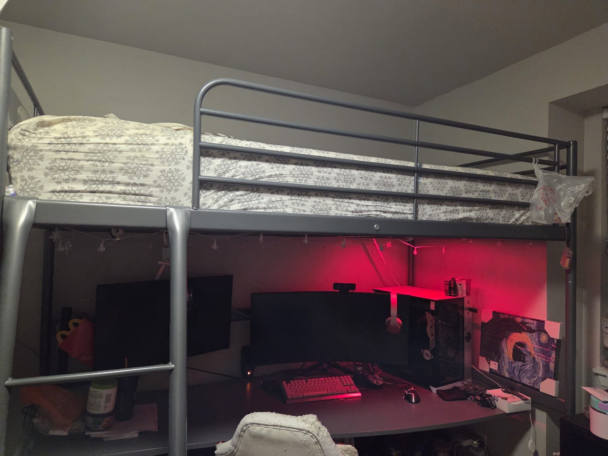 Ikea Twin Svarta Loft Desk Bed