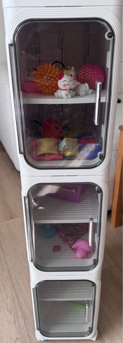 3 tier slim storage cabinet