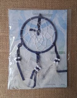 Navy Blue & White Dreamcatcher Wall Decor