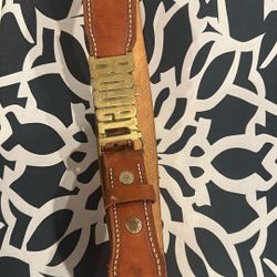 Leather belt with Robert Name 