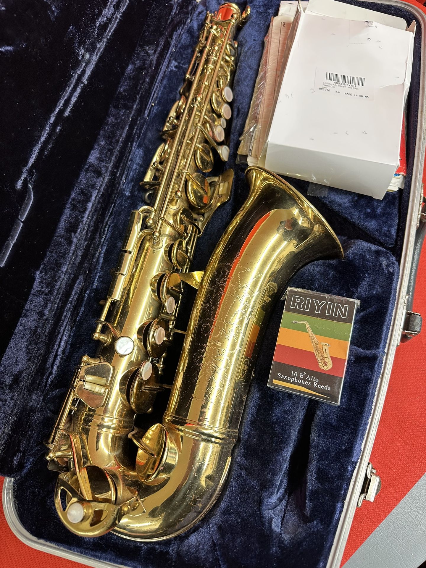 Conn Shooting Star Alto Saxophone with New Box of Reeds