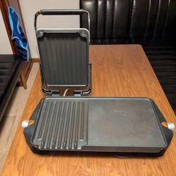 George Foreman Grill Griddle Combo In Good Working Condition