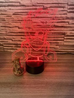 ✨Kakashi Naruto 3D LED Lamp | Custom Room Decor & Perfect for a Gift 🎁