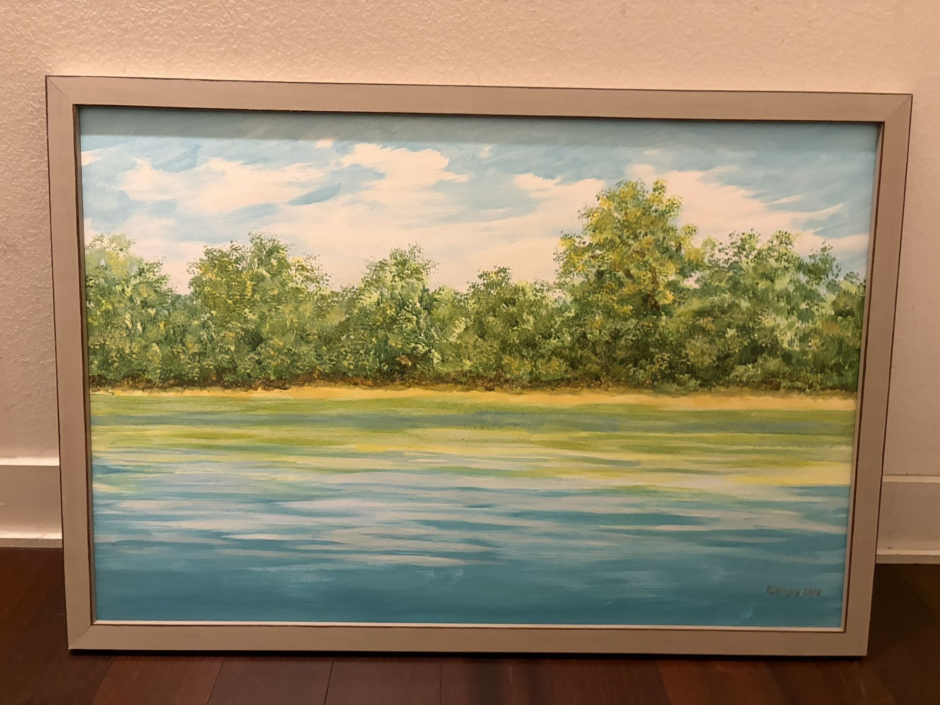 Framed Hand-Painted Art