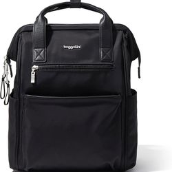 Baggallini Soho Backpack Black Neoprene Brand New with Tags