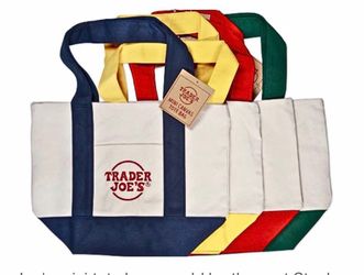 Trader Joe’s mini totes! Classic colors