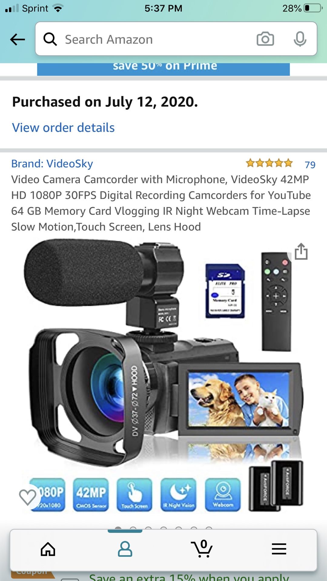 Video camcorder, great for you tuber