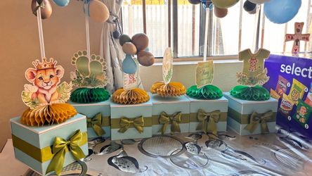 Lion King Baby Shower Centerpiece Set