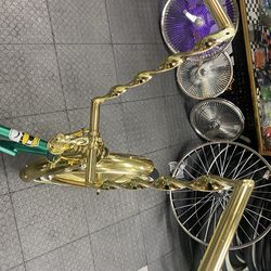 Bicycle gold green Twisted new design that KOOL DESIGN