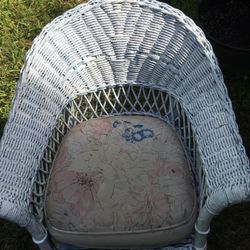 Vintage Kids Rocking Chair With Cushion