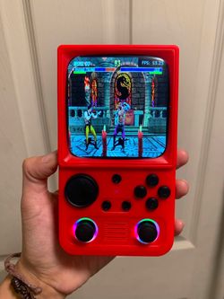 Red Handheld Retro Gaming Console