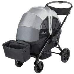 Monbebe Everyday Outings Wagon Stroller, Cobblestone Grey, Toddler, Unisex