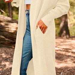 Long Cardigan Sweater Size Medium 