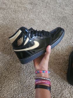 Jordan 1 Retro Gold And Black Metallic