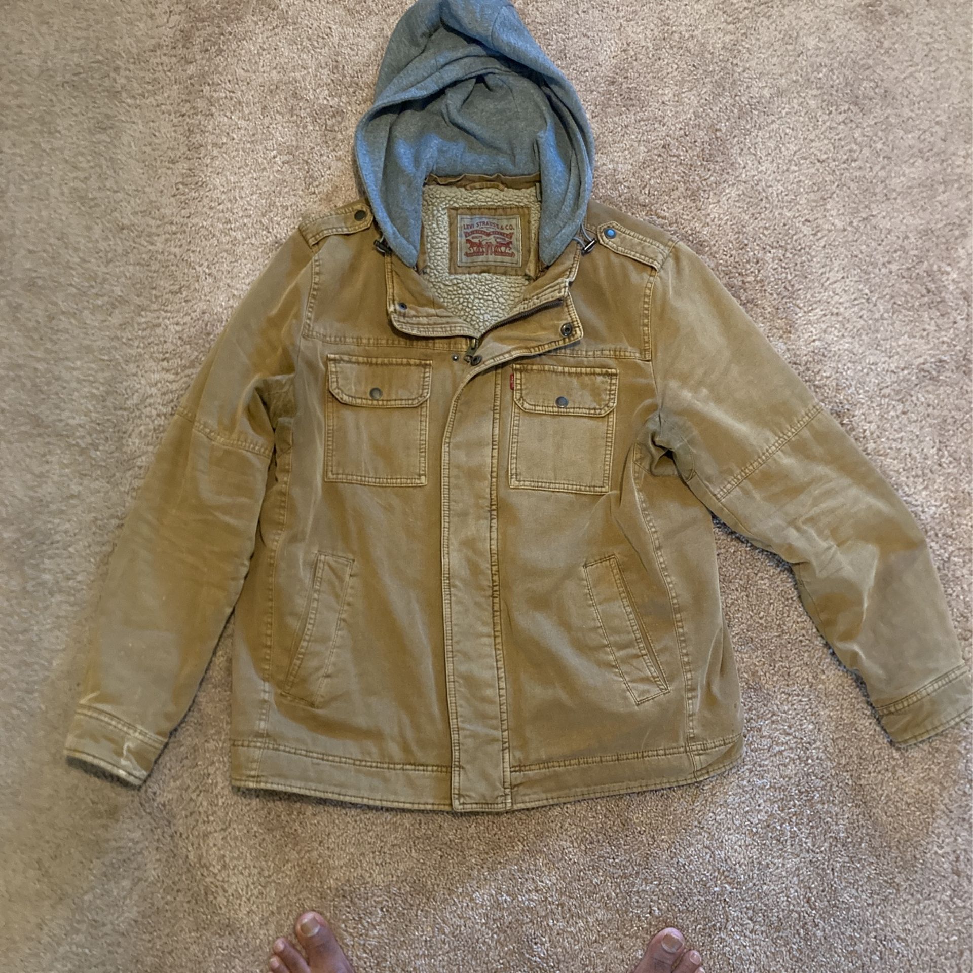 Men’s Levi’s Utility Jacket W/detachable Hoodie