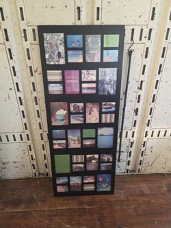 Black 36-Opening Collage Photo Frame