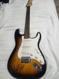 Bruce springsteen autographed guitar