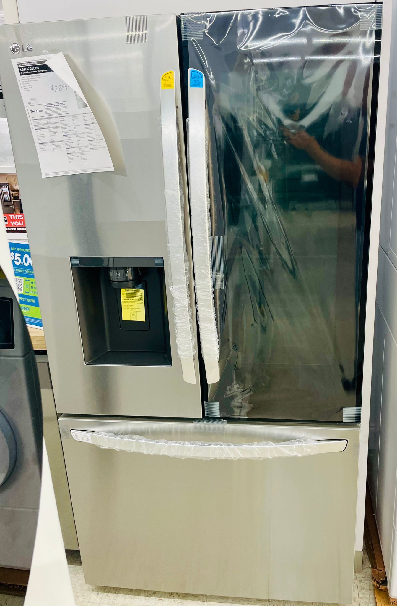 🔥🔥36” LG French Door Instaview Refrigerator