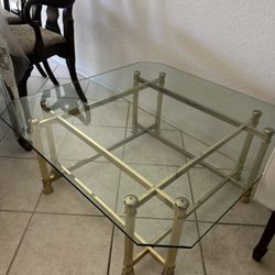 Glass Top Coffee Table 